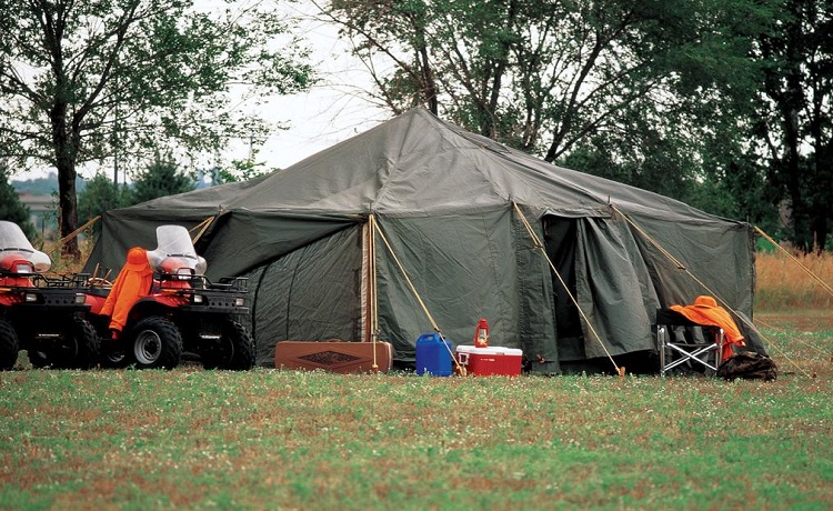 military tents